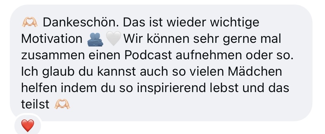 DM-Stimme einer Followerin
